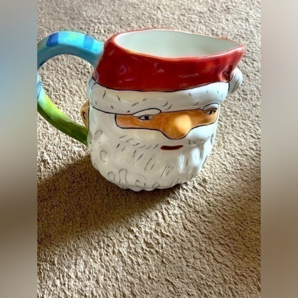 Department 56 Santa Claus Pitcher Jug Container Christmas Holiday Winter